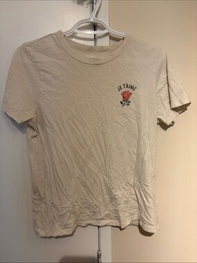 Old Navy Beige Crew Neck Tee